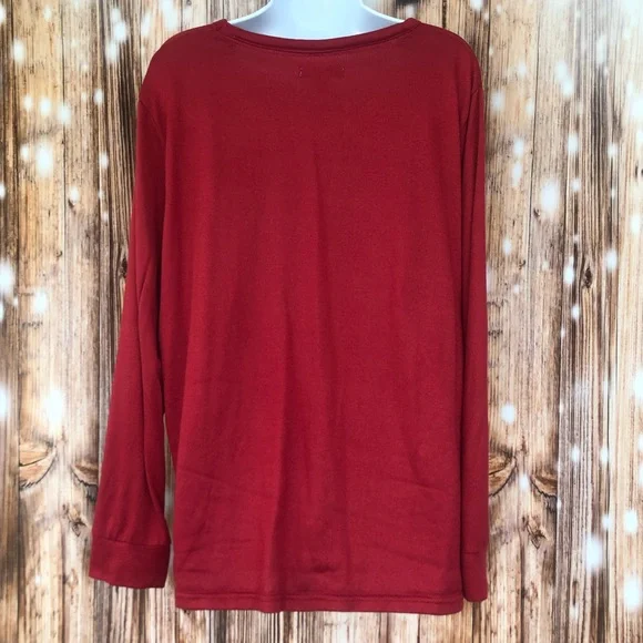 Rae Dunn Team Santa Long Sleeve Sleep Shirt Size XL - Picture 6 of 6